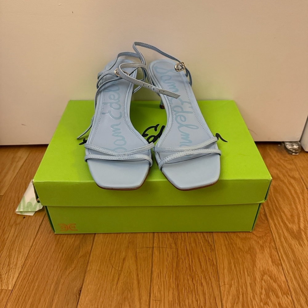 Light Blue Strappy Women's Sandals
